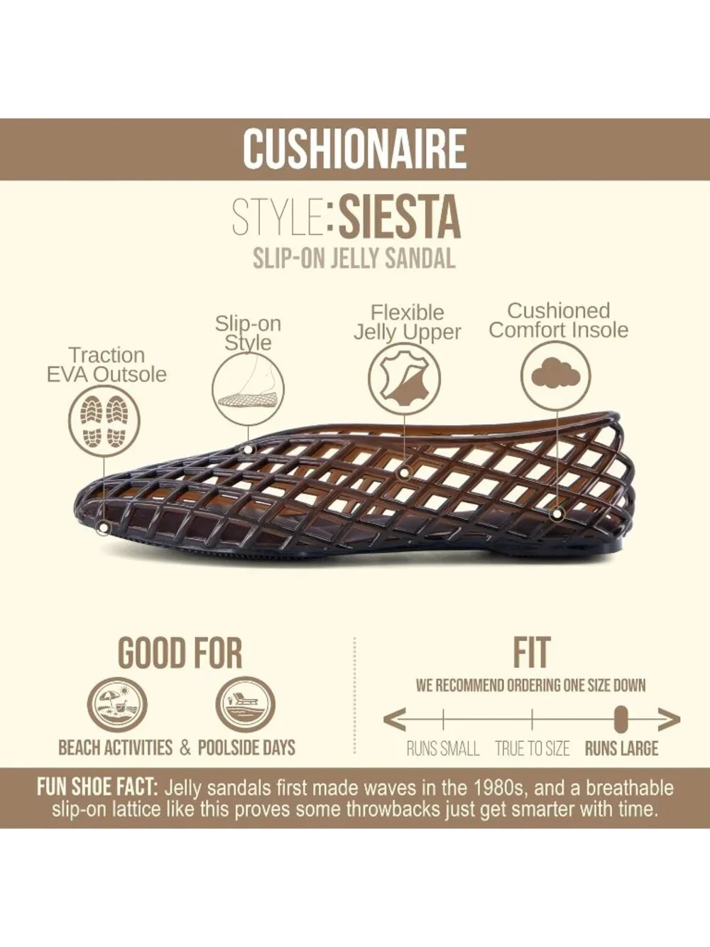 〽️Women's Chocolate Ballet Flats Comfortable Slip On Pointed Toe Jelly Shoes